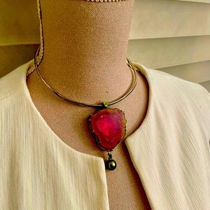 19K white gold custom made pendant